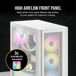 iCUE 4000D RGB AIRFLOW - Blanc