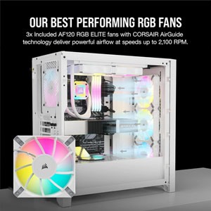 iCUE 4000D RGB AIRFLOW - Blanc