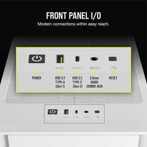 iCUE 4000D RGB AIRFLOW - Blanc