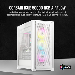 iCUE 5000D RGB AIRFLOW - Blanc