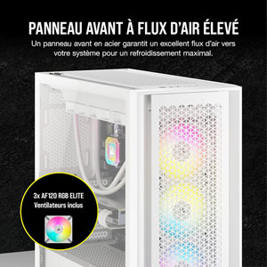 iCUE 5000D RGB AIRFLOW - Blanc