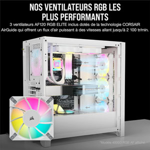 iCUE 5000D RGB AIRFLOW - Blanc