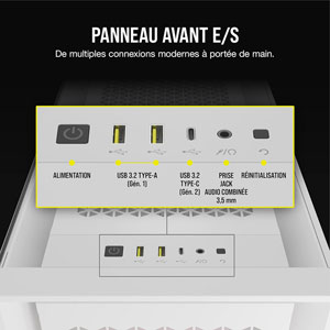 iCUE 5000D RGB AIRFLOW - Blanc