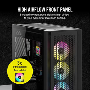 iCUE 5000D RGB AIRFLOW - Noir