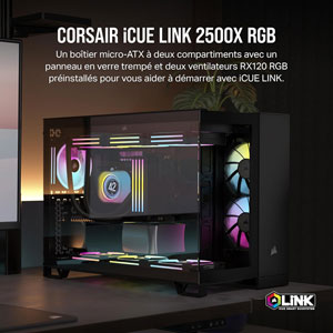 iCUE LINK 2500X RGB Dual Chamber - Noir