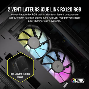 iCUE LINK 2500X RGB Dual Chamber - Noir
