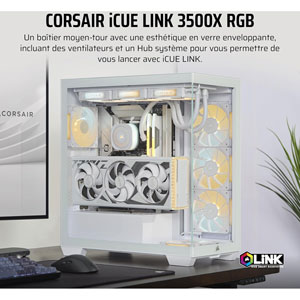 iCUE LINK 3500X RGB - Blanc