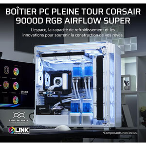 iCUE LINK 9000D RGB AIRFLOW - Blanc