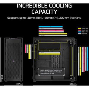 iCUE LINK 9000D RGB AIRFLOW - Noir