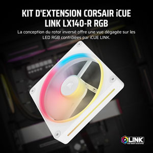 iCUE LINK LX140-R RGB 140mm PWM - Blanc
