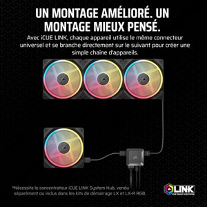 iCUE LINK LX140-R RGB 140mm PWM Reverse Fan