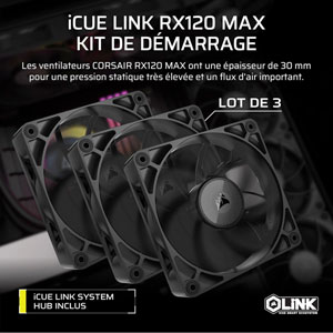iCUE LINK RX120 MAX 120mm PWM Starter Kit