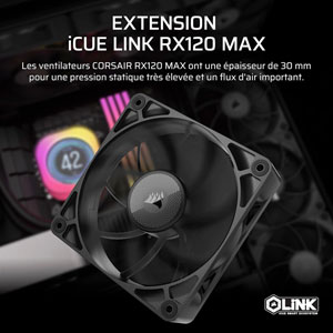 iCUE LINK RX120 MAX 120mm PWM Thick Fan