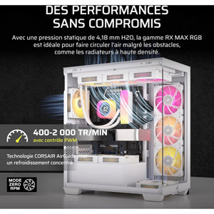 iCUE LINK RX120 MAX RGB 120mm PWM - Blanc