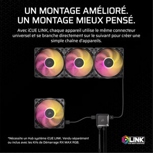 iCUE LINK RX120 MAX RGB 120mm PWM Thick Fan