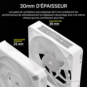 iCUE LINK RX140 MAX RGB 140mm PWM - Blanc