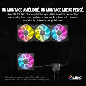 iCUE LINK RX140 RGB 140mm PWM - Blanc