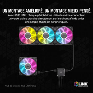iCUE LINK RX140 RGB 140mm PWM Twin - Blanc