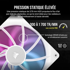 iCUE LINK RX140 RGB 140mm PWM Twin - Blanc