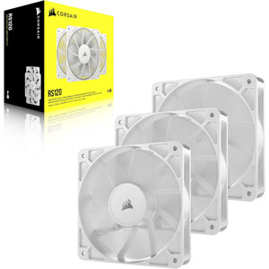 RS120 120mm PWM Fan - Blanc (Pack de 3)