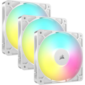 RS120 ARGB 120mm PWM Fans - Blanc (Pack de 3)