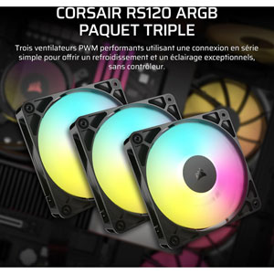 RS120 ARGB 120mm PWM Fans (Pack de 3)