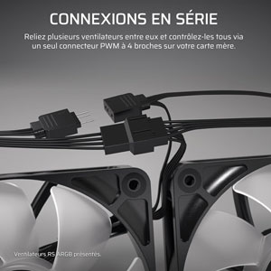RS140 140mm PWM Fan - Blanc