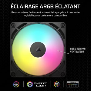 RS140 ARGB 140mm PWM Fans - (Pack de 2)
