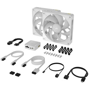 iCUE LINK RX140 MAX RGB 140mm Starter Kit - Blanc