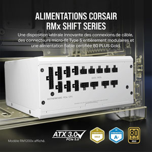 RMx Series RM750x - 750W / 80PLUS Gold / Blanc