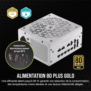 RMx Series RM850x - 850W / 80PLUS Gold / Blanc