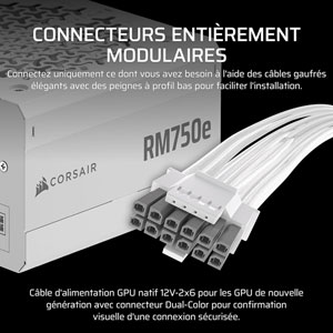 RMe Series RM750e - 750W / 80PLUS Gold / Blanc