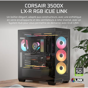 3500X LX-R RGB iCUE LINK - Noir