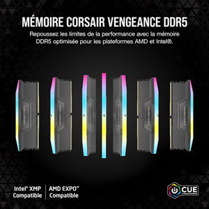 Vengeance RGB DDR5 5600MT/s - 2x 16Go / C40