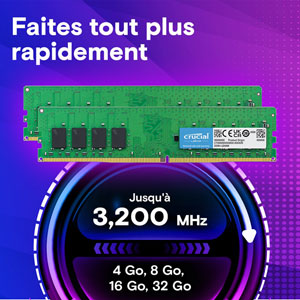 DDR4 UDIMM 3200 MHz - 32Go / CL22