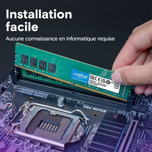 DDR4 UDIMM 3200 MHz - 32Go / CL22