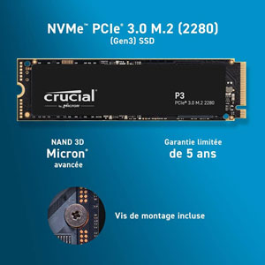 P3 M.2 2280 NVMe - 2To