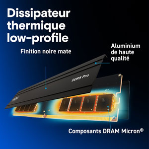 Crucial Pro DDR5 5600MHz - 24Go / CL46