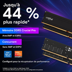 Crucial Pro DDR5 5600MHz - 24Go / CL46