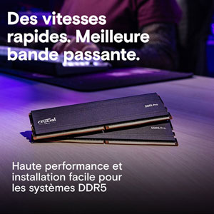 Crucial Pro DDR5 5600MHz - 24Go / CL46