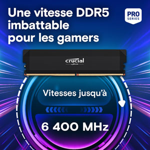 Crucial Pro OC Ed. DDR5 6400MHz - 16Go / CL38