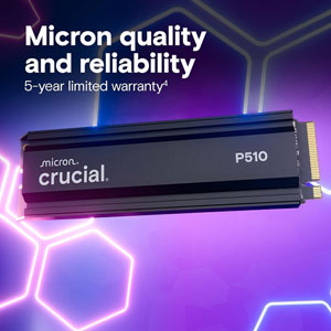 P510 PCIe Gen5 NVMe M.2 2280 - 2To / HeatSink