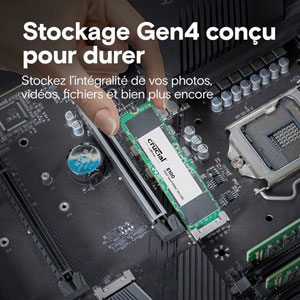 E100 M.2 2280 PCIe 4.0 x4 (NVMe) - 2 To