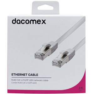 photo Cordon RJ45 CAT. 6 F/UTP LSOH snagless blanc - 3 m