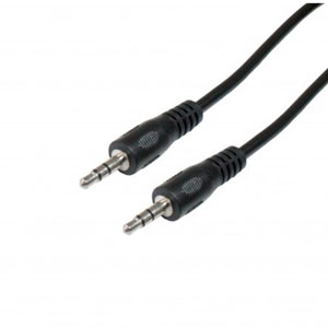 photo Câble Audio jack 3.5mm mâle-mâle stéréo 1.5m