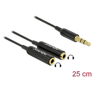 Adaptateur jack 3,5 mm vers 2 x jack femelles