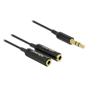 Adaptateur jack 3,5 mm vers 2 x jack femelles