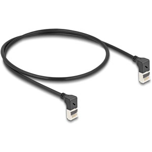 Câble RJ45 Cat.6A S/FTP coudé 90° haut/haut 0,5m