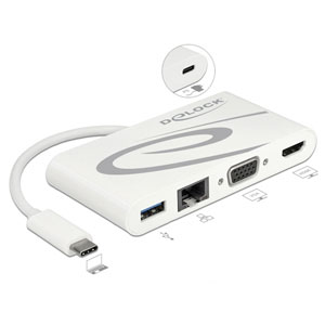 Station USB Type-C 3.1 HDMI 4K 30Hz/VGA/LAN/USB PD