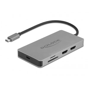 Dock USB Type-C 4K - Dual HDMI MST + SD + LAN